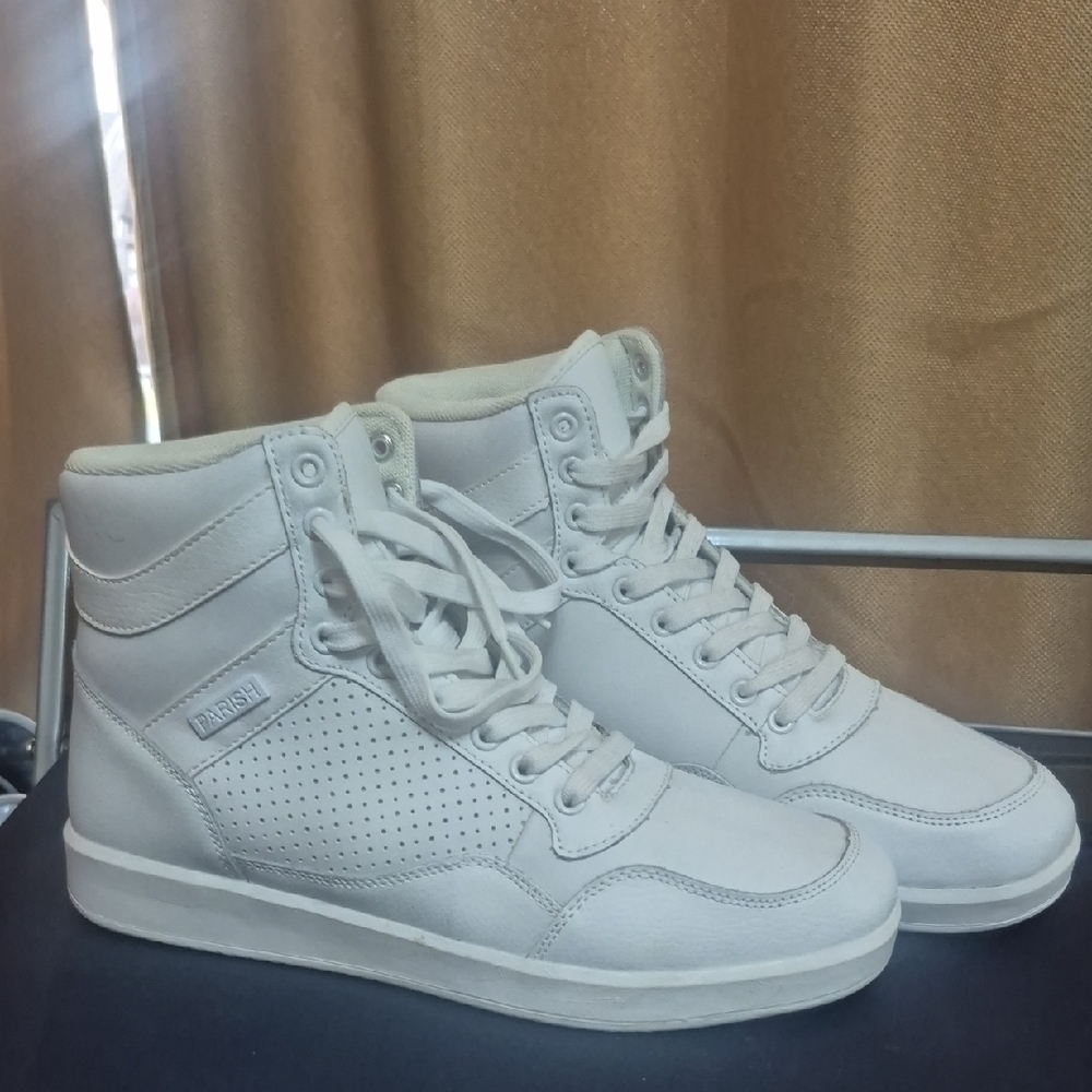 Parish Men's White High-Top Sneakers